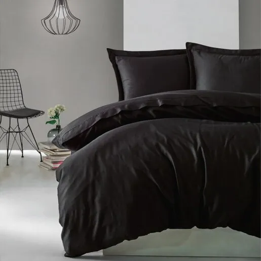 Dekordom Posteljina cb elegant saten single - siyah