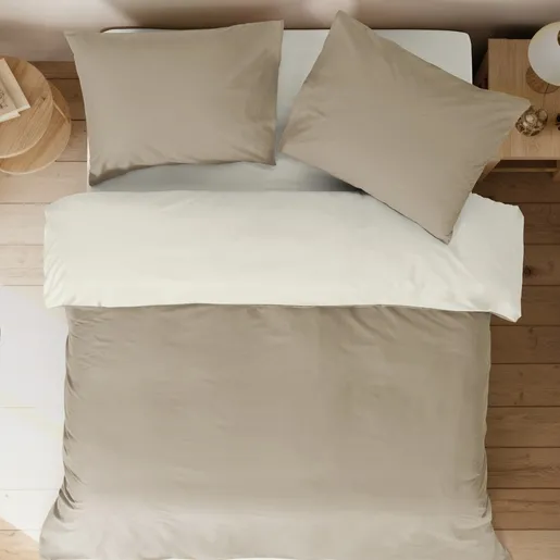Dekordom Posteljina cb simple set bicolor single - beige/cream