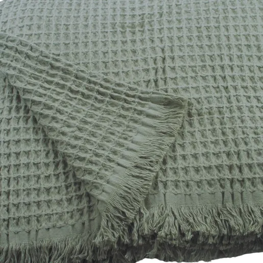 Dekordom Prekrivač soft vafel 220x240 - dark green