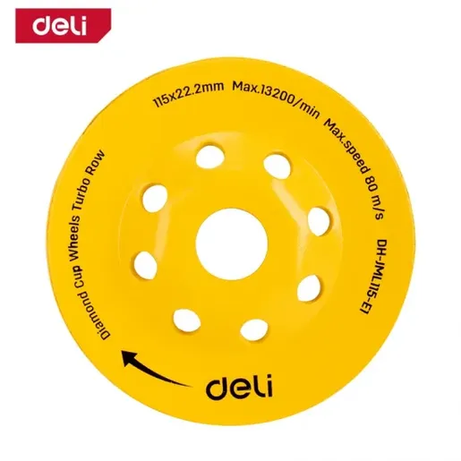 DELI Dijamantska brusna ploča Turbo 115mm EDH-JML115-E1