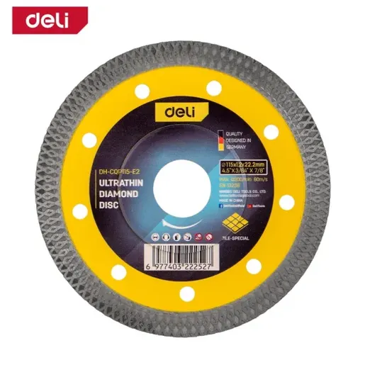 DELI Dijamantska rezna ploča ultra thin 115mm EDH-CQP115-E2