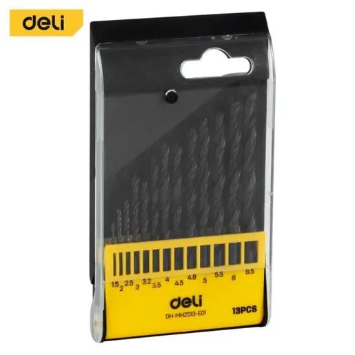 DELI HSS set burgija za čelik 1.5- 6.5mm 13kom EDH-MHZ013-ED1