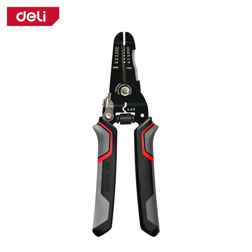 DELI Klešta za skidanje izolacije 0,6-0,8mm PRO 180mm EDL383028