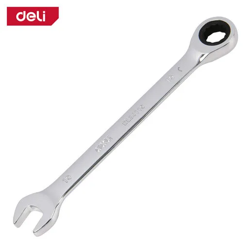 DELI Ključ okas-vilasti sa račnom 10mm EDL34110