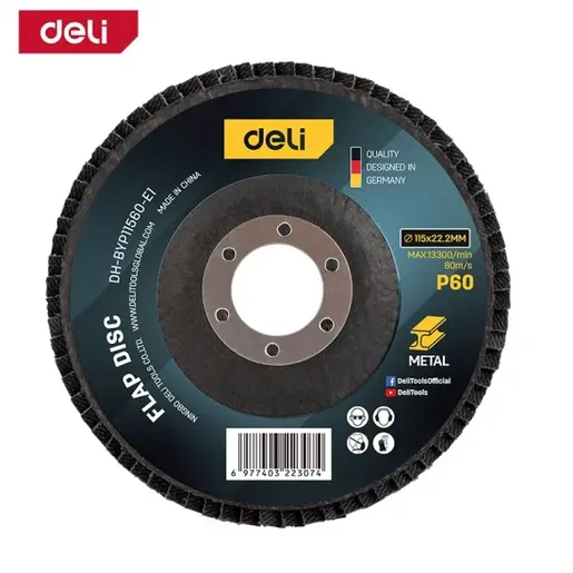 DELI Lamelarni brusni disk Al 115mm G60 EDH-BYP11560-E1