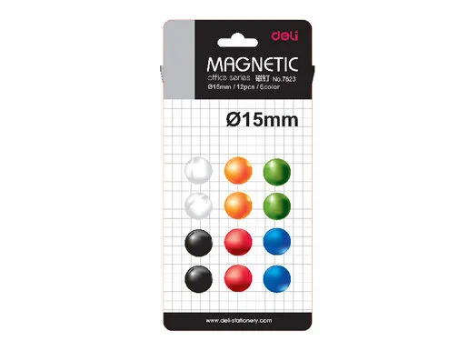 DELI MAGNETI  ZA TABLU f15mm E7823