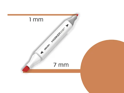 DELI MARKER SKETCH  21 TERAKOTA 70801A-21