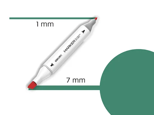 DELI MARKER SKETCH  52 TAMNO ZELENA 70801A-52