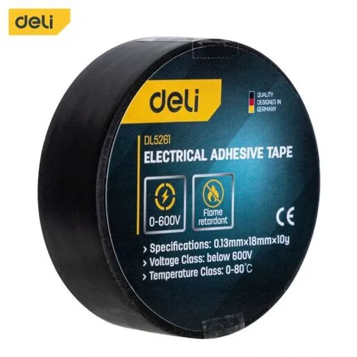 DELI PVC izolir traka crna 18mm x 10m EDL5261