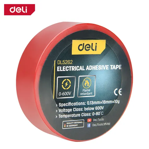DELI PVC izolir traka crvena 18mm x 10m EDL5262