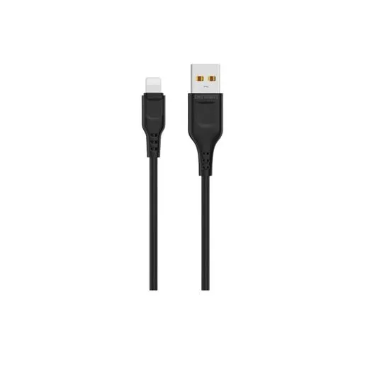 DENMEN D01L Lightning USB data kabl 2,4A 1m crna