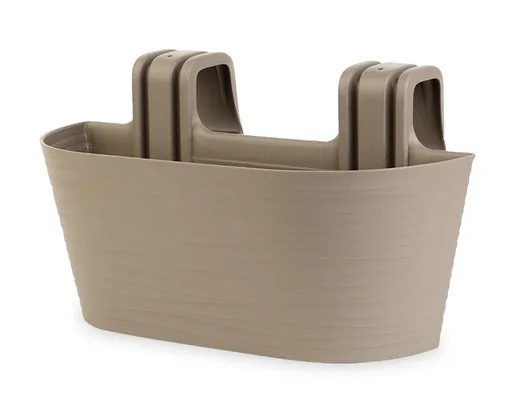 DONNA WOODY saksija za balkon L 50cm moka