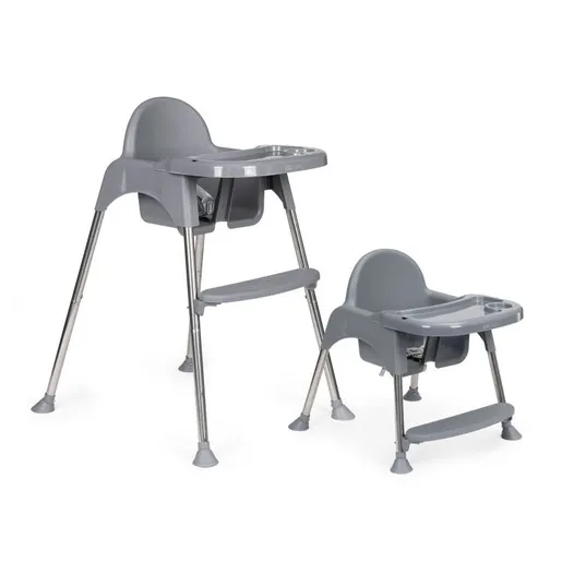Eco Toys Hranilica za bebe 2U1 sa postoljem i pojasevima HC-135 GRAY
