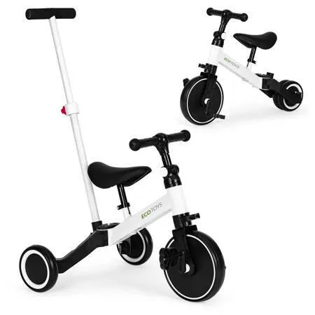 Eco toys tricikl 2u1 6PUSHWHIT