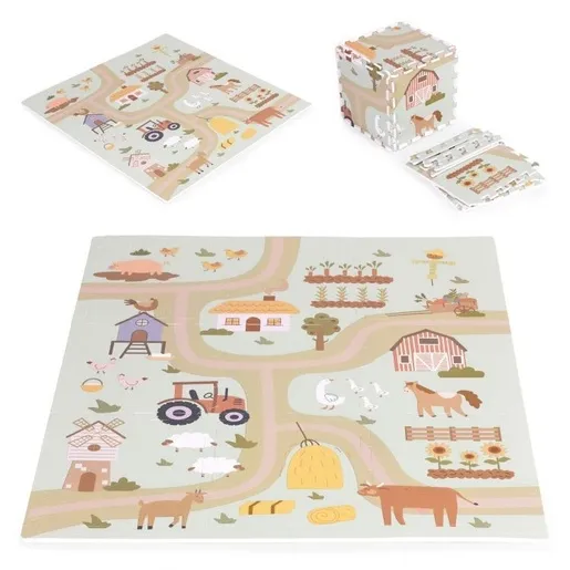 Eco Toys Velika podloga za igru Eva Foam Farma ECOEVA019