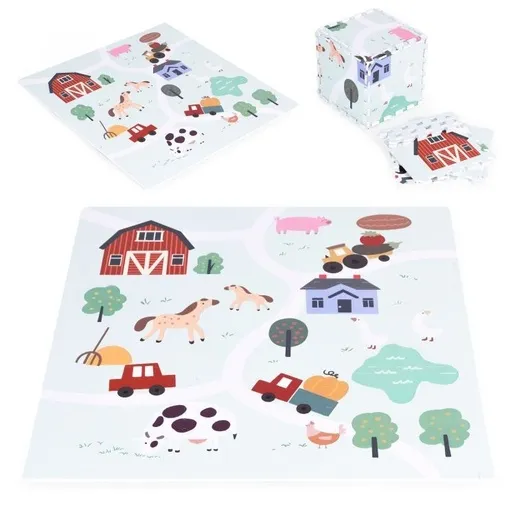Eco Toys Velika podloga za igru Eva Foam Farma ECOEVA020
