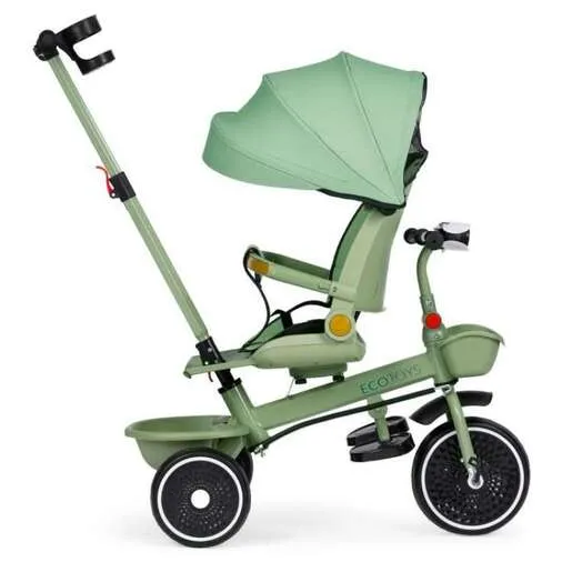 EcoToys 2U1 Tricikl sa rotirajućim sedištem i sklopivom tendom  WQL-066-18 GRE