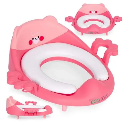 EcoToys Adapter za WC šolju sa rukohvatima PP104 PINK