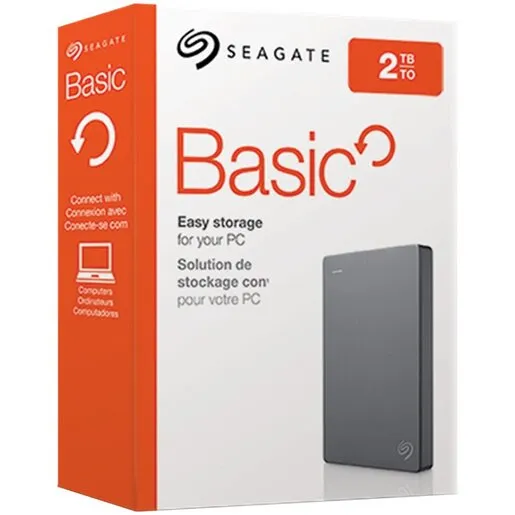 Eksterni hard disk 2TB Seagate Basic, 2,5" USB 3.0, sivi (STJL2000400)