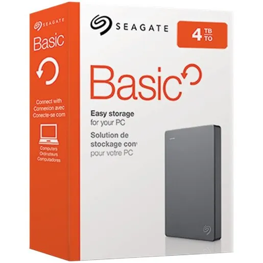Eksterni hard disk 4TB Seagate Basic, 2,5" USB 3.0, sivi (STJL4000400)