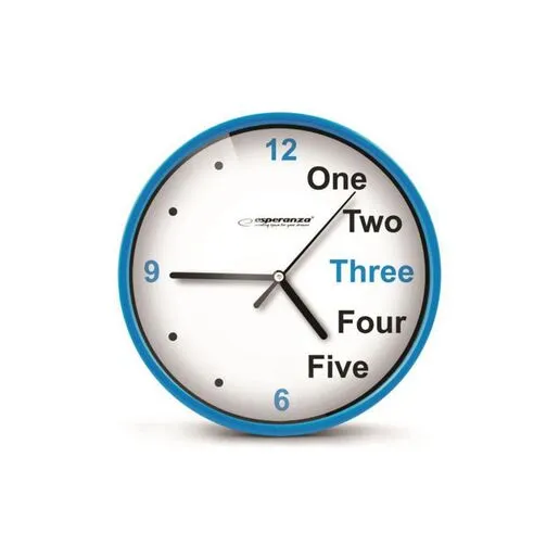 ESPERANZA AAX1 ZIDNI SAT PRAGUE PLAVI EHC014B