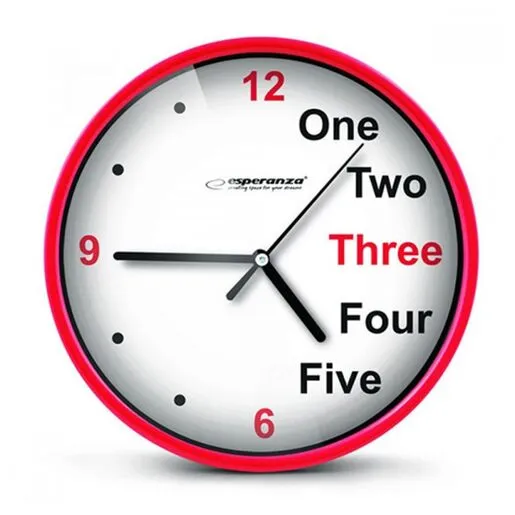 ESPERANZA ZIDNI SAT PRAGUE CRVENI EHC014R