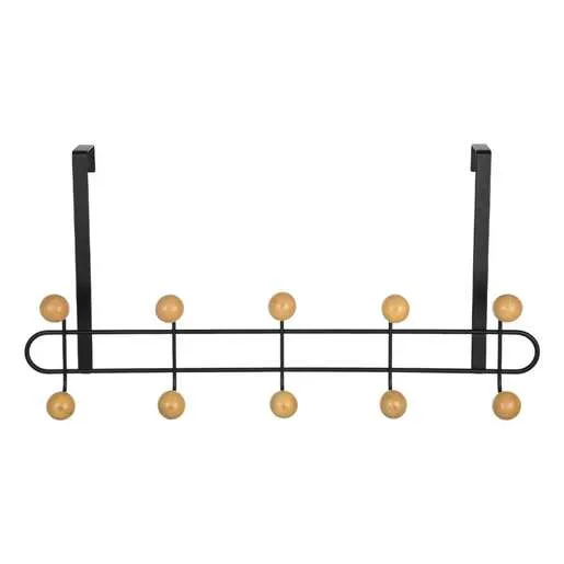 ESTIA ČIVILUK ZA VRATA SA 10 KUKICA METAL CRNI ES02-18313