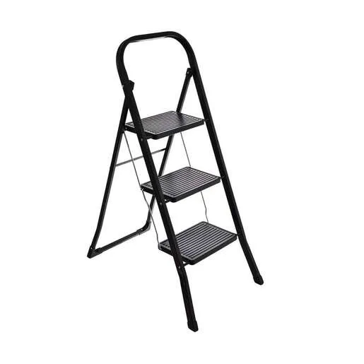 ESTIA MERDEVINE METALNE 3 STEPENIKA CRNE ES04-14711