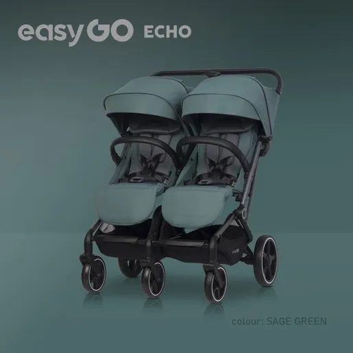Eurocart easy go echo sage green kolica za blizance W/EA/ECHO/SG