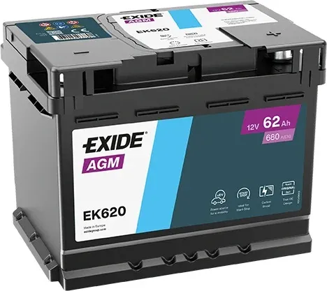 Exide Start-Stop akumulator za automobile 12V 62Ah EK620