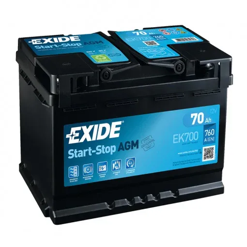 Exide Start-Stop akumulator za automobile 12V 70Ah EK700B