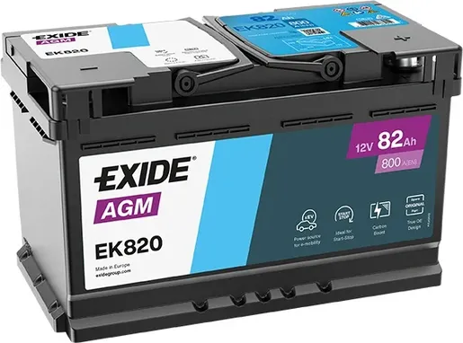 Exide Start-Stop akumulator za automobile 12V 82Ah EK820