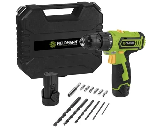 FIELDMANN akumulatorska bušilica FDV 10252-A, 12V + pribor (13 delova)