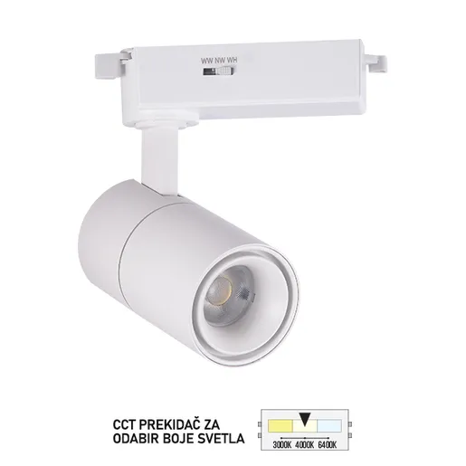 Forma LED šinski reflektor TL08-12CCT WH