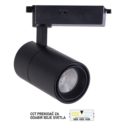 Forma LED šinski reflektor TL08-30CCT BK