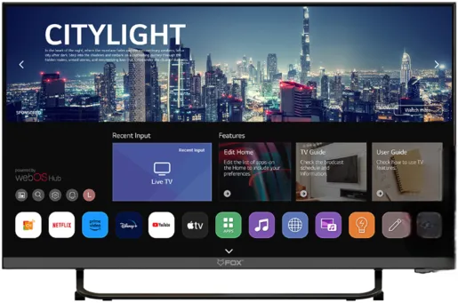 FOX LED TV 32WOS640E Frameless, HD Ready, WebOS Smart TV, ATV/DTV-C,T,T2,S,S2, HDR, Magični daljinski, PVR, Dolby Audio