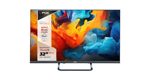 FOX LED TV 32WOS650C Frameless, HD Ready, WebOS Smart TV, ATV/DTV-C,T,T2,S,S2, HDR, Magični daljinski, PVR, Dolby Audio