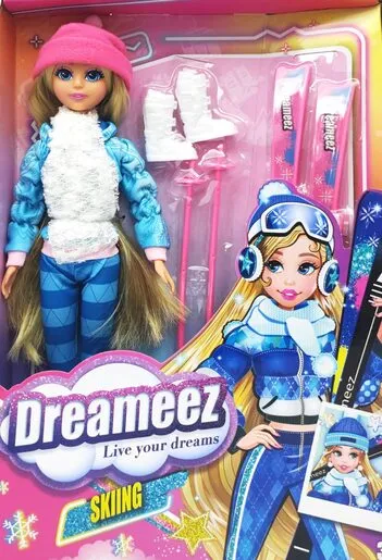 FUNVILL Dreameez Ski Set s lutkom FU10300
