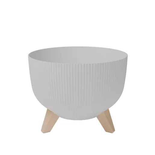 GARDINO-SAKSIJA SA NOGARIMA WAVE 30 CM BELA