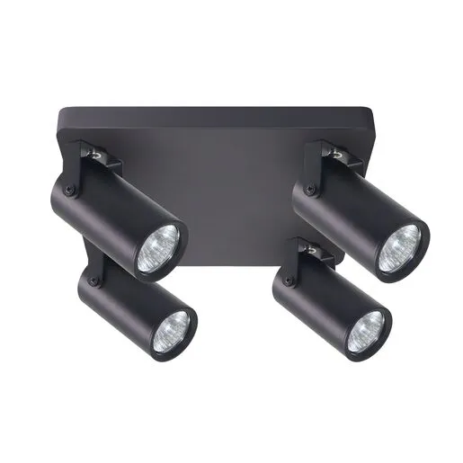 Gary Zidna Lampa Crna 4x15W GU10