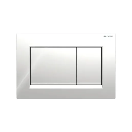 Geberit 115.883.KH.1 Sigma30 Matt Chrome / Gloss Chrome taster za ugradne vodokotliće dvokoličinski četvrtasti