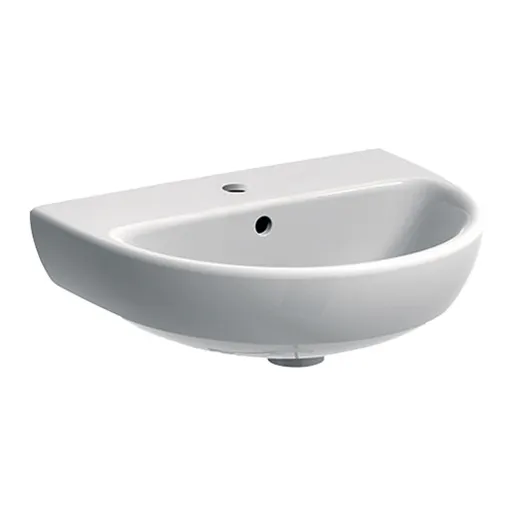 Geberit Lavabo 50 SELNOVA ovalni, na sredini, beli