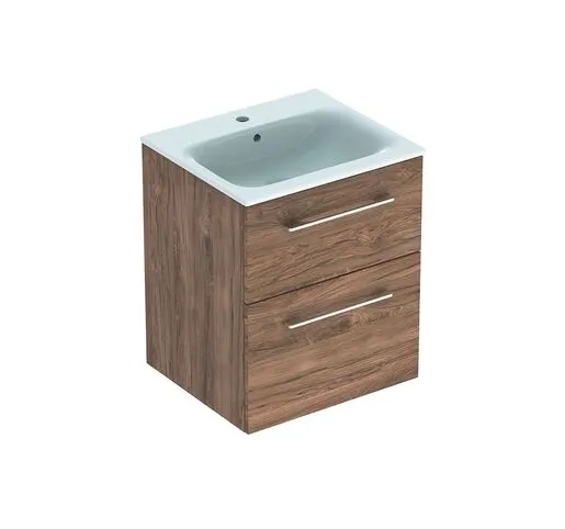 Geberit toaletni ormarić SELNOVA SQUARE 55, komplet, 2 fioke orah