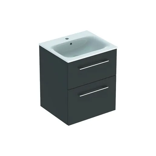 Geberit toaletni ormarić SELNOVA SQUARE 60 komplet, 2 fioke, lava
