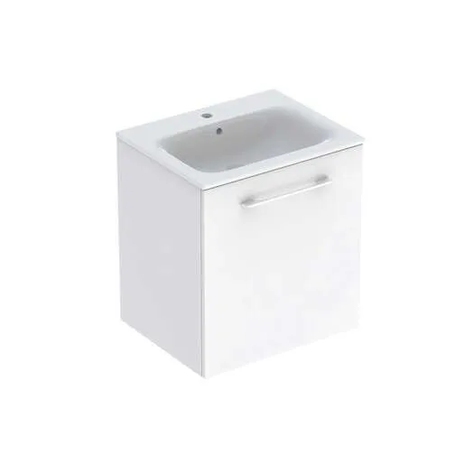 Geberit toaletni ormarić SELNOVA SQUARE 60, komplet, beli, lakirani 1 vrata