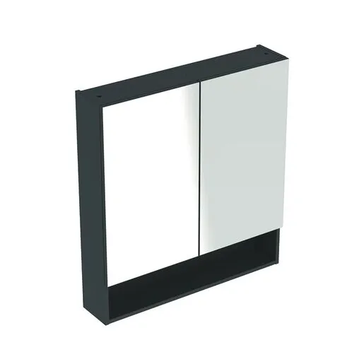 Geberit toaletni ormarić SELNOVA SQUARE ogledalo 79*85 lava, 2 vrata