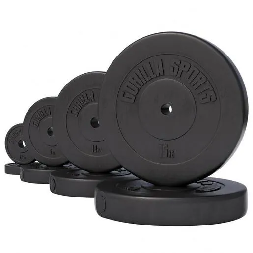 Gorilla sports Plastični tegovi 4x7,5 kg
