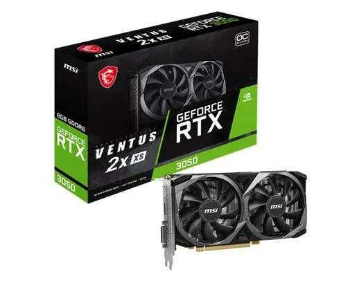 Grafička karta MSI nVidia GeForce RTX 3050 VENTUS 2X XS OC 8 GB GDDR6, 1x DisplayPort, 1x HDMI, 1x DVI-D