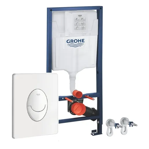 Grohe 38722001 Rapid SL ugradni vodokotlić sa setom za kačenje i aktivacionim tasterom belim elipsastim