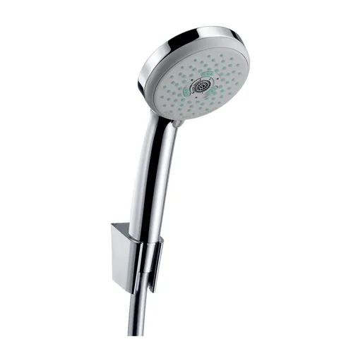 Hansgrohe Croma 100 Chrome tuš set: ručni tuš sa 3 mlaza, držač za ručni tuš, Isiflex 1600 crevo za ručni tuš 27595000